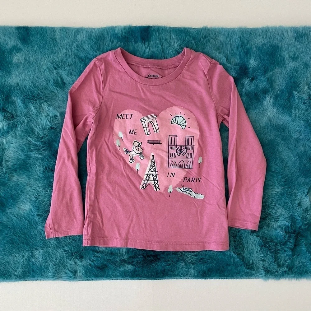 OshKosh B’gosh Long Sleeve Graphic Tee Size 4T